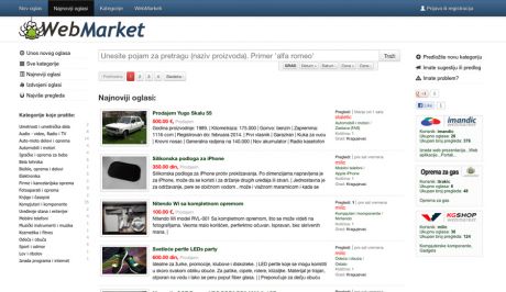 WebMarket - mali oglasi online
